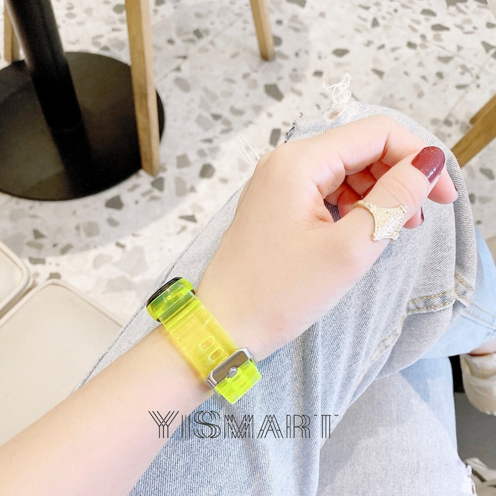 Dây Đeo Thay Thế Chất Liệu Silicon Màu Trơn Cho Xiaomi Mi Band 3 4 Nfc Miband 4