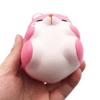 [CÓ HÀNG SẴN]Squishy - Chuột hamster hồng (10x8x7cm)