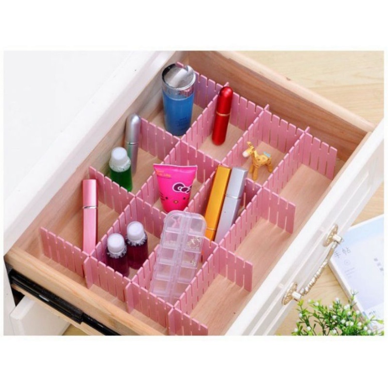 Set 4 Miếng Nhựa Thông Minh Chia Ngăn Để Đồ Tiện Lợi