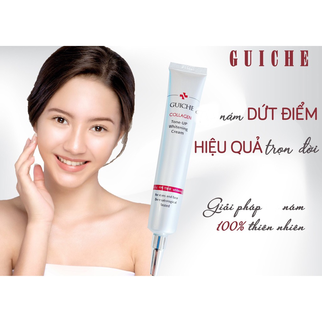 Kem Trắng Da Ngừa Nám Guiche collagen Tone Up Cream 35ml Hàn Quốc