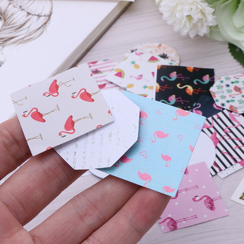 Bộ 45 Hình Dán Hồng Hạc Trang Trí Sổ Tay Nhật Ký
