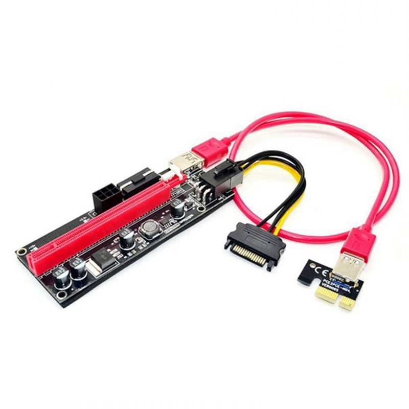 6 Card Mở Rộng Ver009 Usb 3.0 Pci-E 1x Sang 16x Thẻ