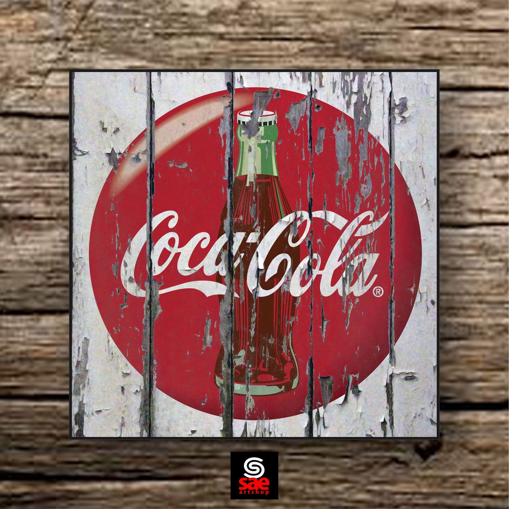 Đồ Trang Trí Treo Tường Hình Coca Cola Phong Cách Vintage