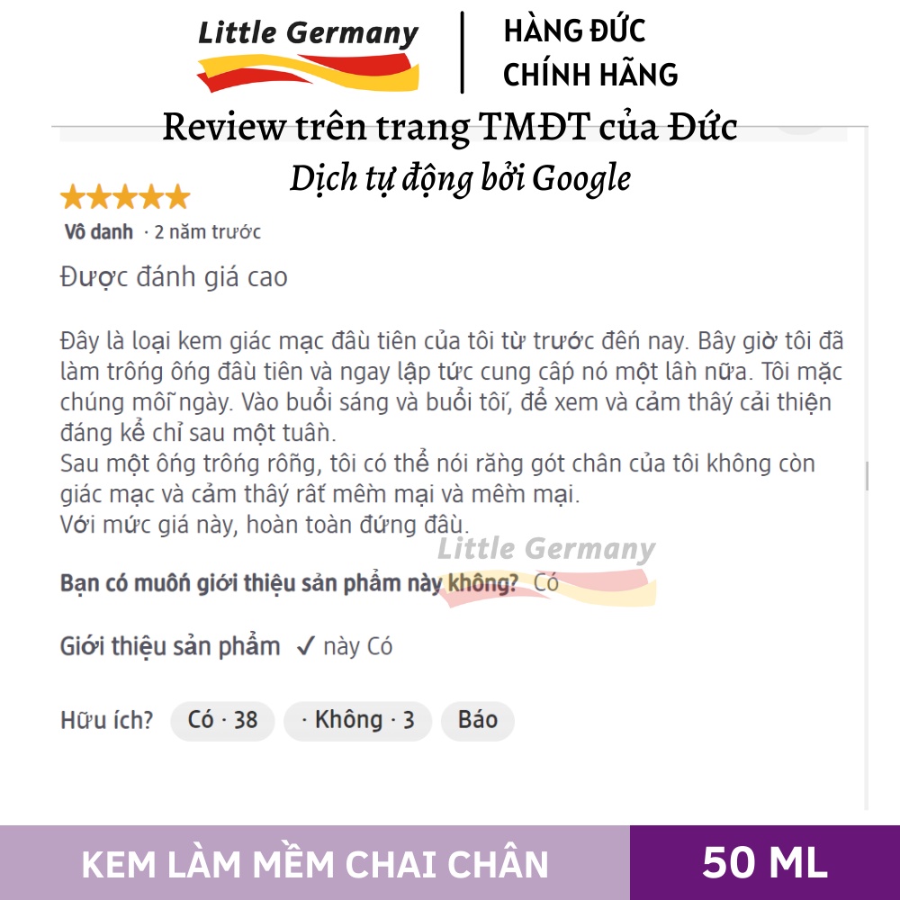 Kem dưỡng ẩm chân chuyên sâu Balea - Làm mềm chai chân, giảm nứt gót Balea - 50&amp;100ml - Hàng nội địa Đức chính hãng