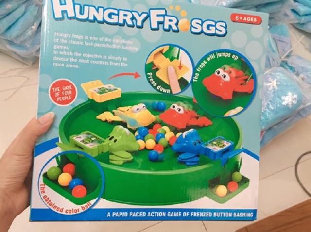 Bộ đồ chơi ếch ăn đậu kèm 24 bi siêu hót Hungry Frogs mã hàng hot