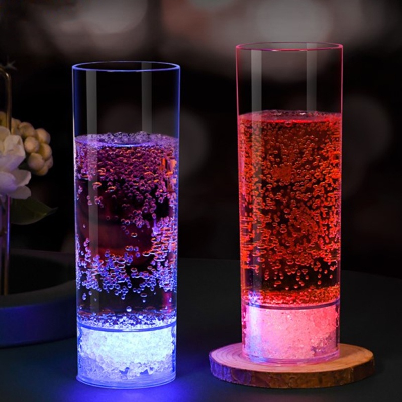 Cốc Uống Rượu / Bia Tự Động Có Đèn LED Nhiều Màu Sắc