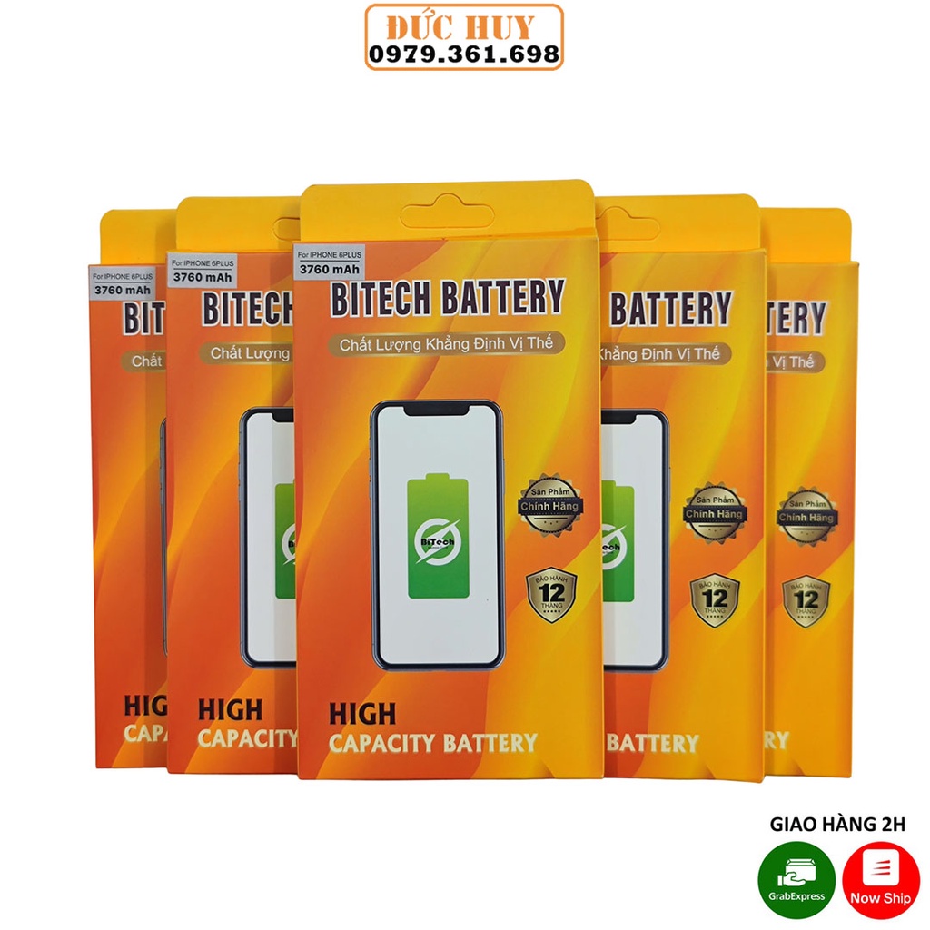 Pin IP6PLUS Dung Lượng Cao BiTech BT-IP6 PLUS ( 3760 mAh ) - Tặng bộ vít mở + Siu dán pin