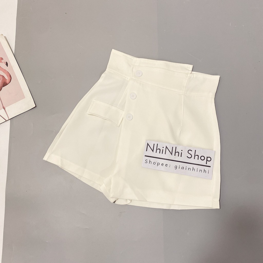 Xả hàng - Quần váy vạt chéo cạp cao đẹp QS3322 - NhiNhi Shop