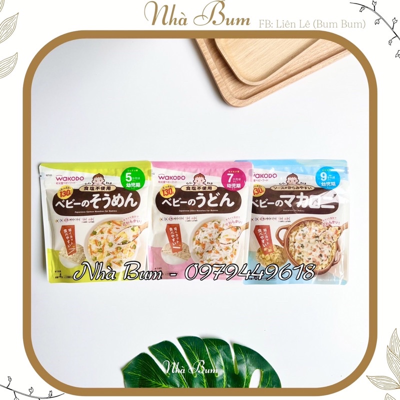 Mì cho bé ăn dặm Wakodo- mì somen - mì udon