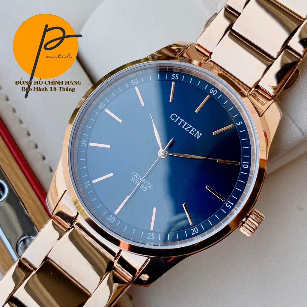 Đồng Hồ Nam Ci.tizen Quazrt Dây Kim Loại Rose Pwatch BH5003-51L Chính Hãng