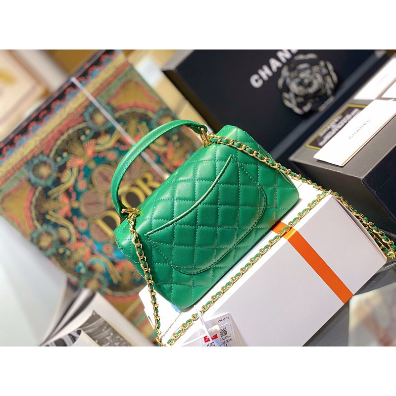 ⚜️ CHA-NEL MINI FLAP BAG WITH TOP HANDLE SP