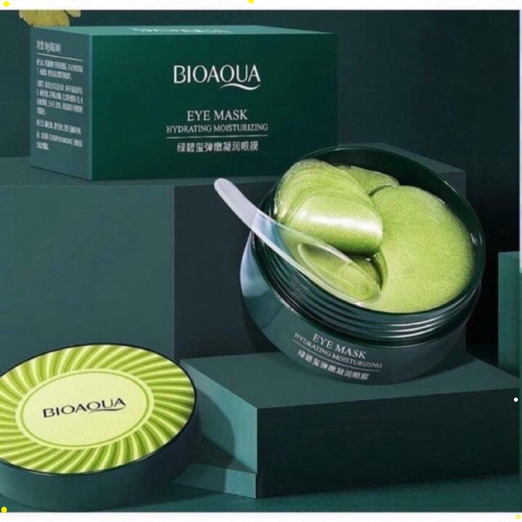 mặt nạ mắt Bioaqua 60 miếng, miếng đắp mặt nạ tảo biển giảm thâm quầng, mọng mắt, nhăn mắt MEK | BigBuy360 - bigbuy360.vn