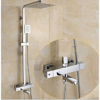 Sen cây tắm, sen tắm đứng nóng lạnh KOREA 6563, đồng mạ crom sáng bóng, có điều chỉnh nhiệt độ