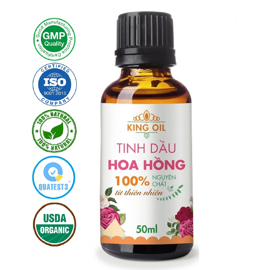 Tinh dầu hoa hồng KingOil nguyên chất từ thiên nhiên