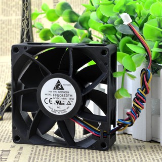 Quạt gió ffb0812eh 4-wire 8cm 12v 0.80a