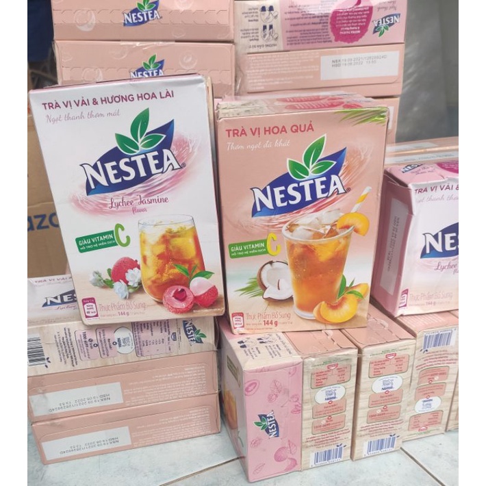 Trà Nestea vị hoa quả / Trà vị vải và hương hoa lài / Trà chanh