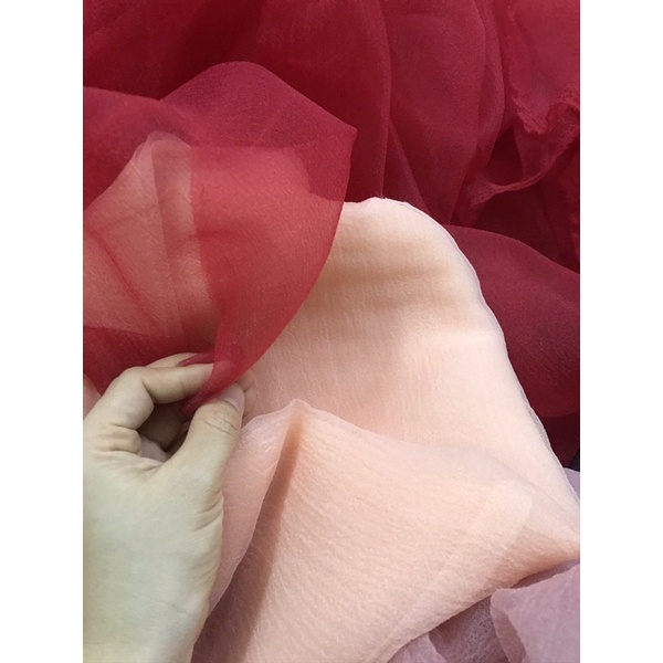 Vải Voan Xốp Loại Đẹp Dùng Làm Hoa Trang Trí, Váy Công Chúa Khổ 1.5m