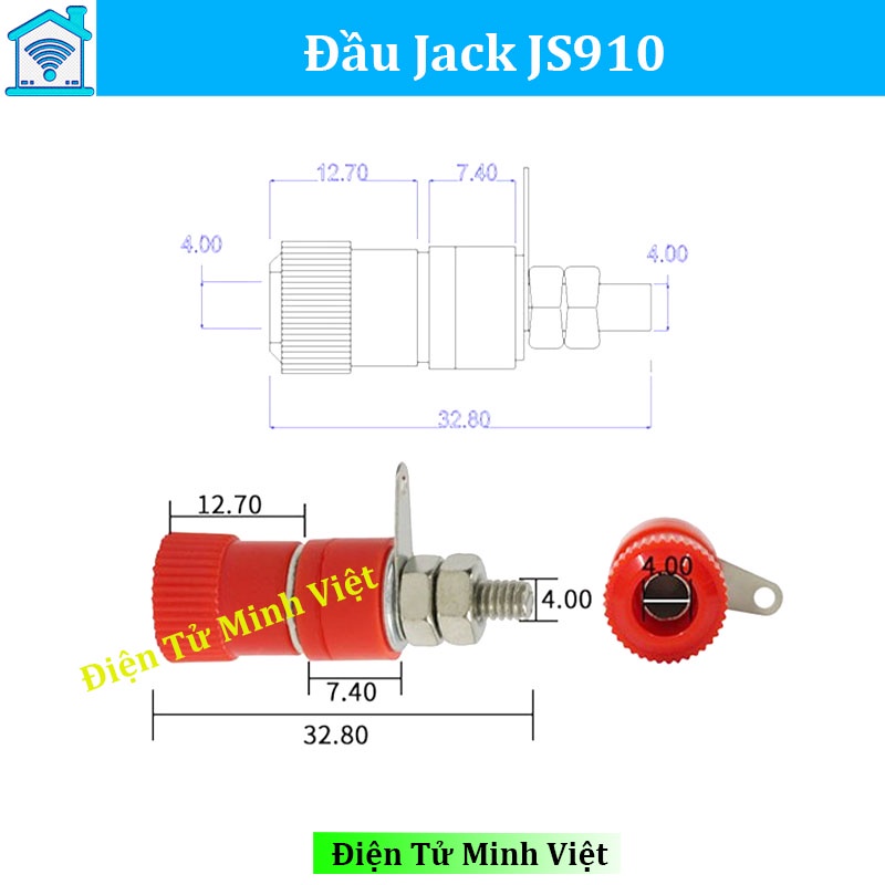 Đầu Jack JS910 B-B Dài Giá Rẻ