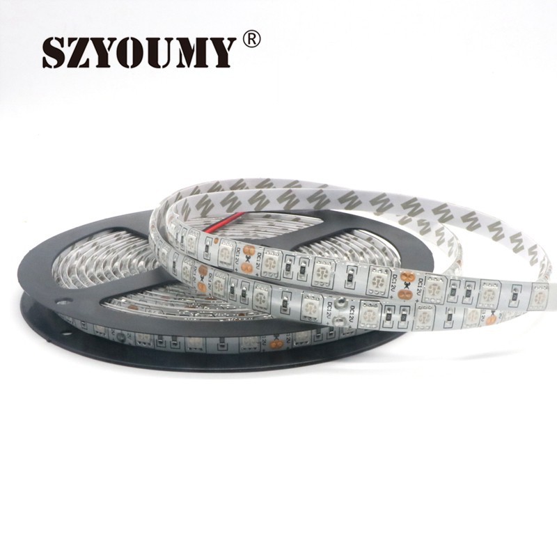 LED DÂY 5M CHỈNH MÀU TÙY Ý CÓ REMOTE 5050 CÓ KEO TRANG TRÍ