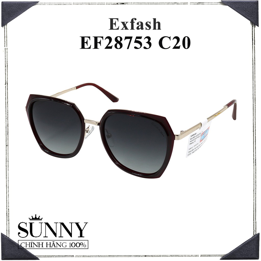 EF28753 - kính mắt nam nữ Exfash chính hãng Korea, kèm tem thẻ chống hàng giả do bộ công an cấp