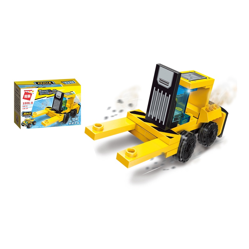 Lắp ráp mô hình đồ chơi sáng tạo mô hình xe cứu thương cho các bé 8 trong 1