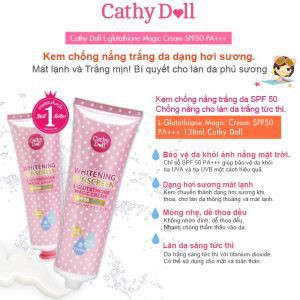 Kem Chống Nắng Trắng Da Cathy Doll Whitening Sunscreen SPF 50, PA +++