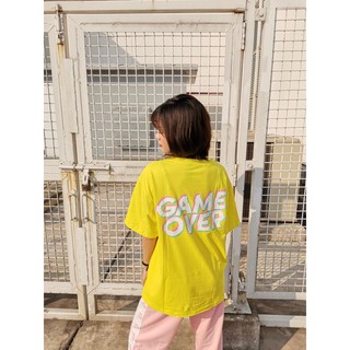Áo thun tay lỡ GAME OVER form rộng D005