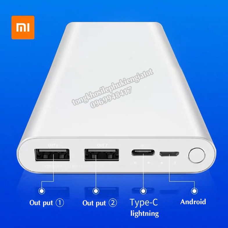 Sạc dự phòng Xiaomi 10000mAh Gen 3 Bản Sạc Nhanh 2020 – Xiaomi Mi 18W Fast Charge Power Bank chính hãng