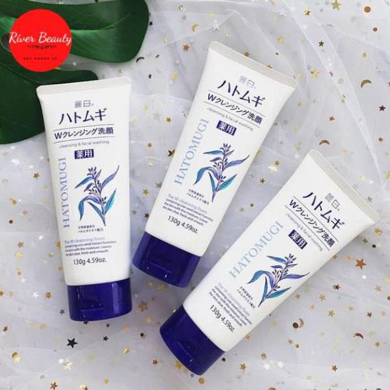 Sữa Rửa Mặt HATOMUGI Reihaku Hạt Ý Dĩ Nội Địa Nhật Bản - Tuýp 130g | BigBuy360 - bigbuy360.vn