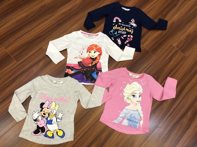 Áo thun dài tay HM cho bé gái