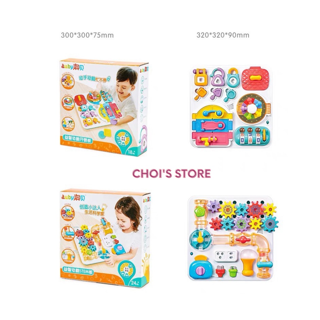 Bảng bận rộn - busy board, đồ chơi giáo dục sớm phương pháp Montessori Choi Store 38