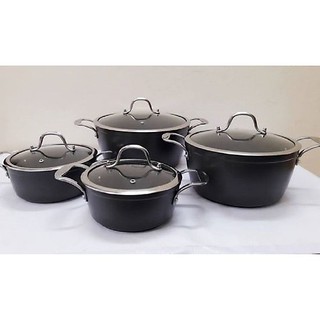 BỘ NỒI CHỐNG DÍNH ĐÁY TỪ 4 CÁI ORKIN OR08, SIZE 18, 20, 24, 28CM
