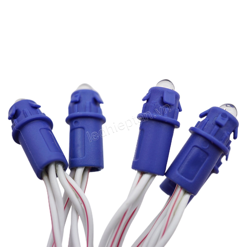 Led đúc F5 Xanh Dương  đế 9mm điện áp 5V  các màu chống nước ngoài trời