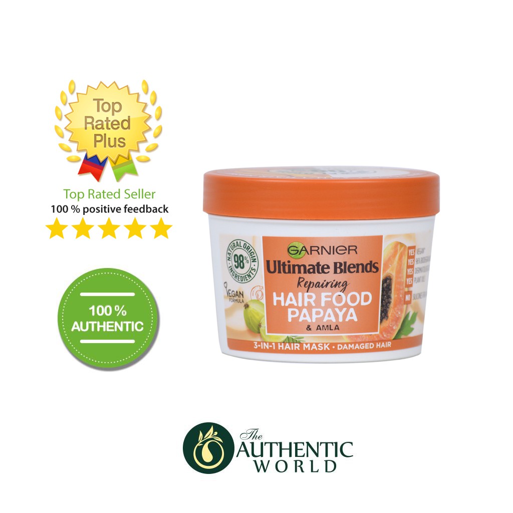 [SẴN] Garnier - Ủ tóc Papaya &amp; Amla Damaged 390 ml ( hũ)