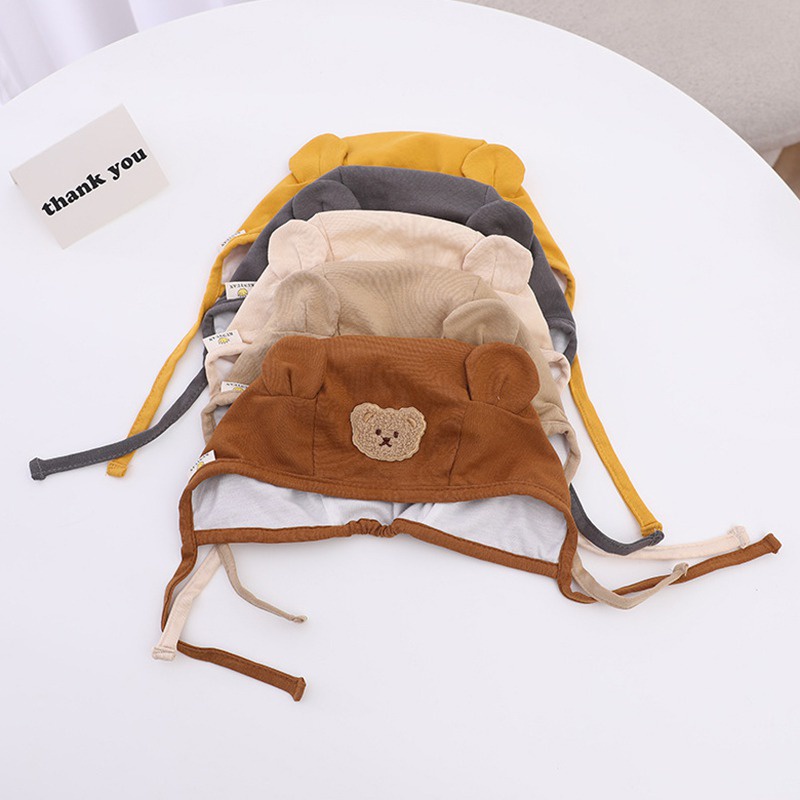 Mũ Len Tai Gấu Hoạt Hình Dễ Thương Cho Bé