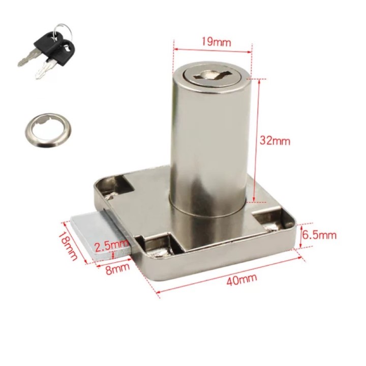 Ổ Khóa Cửa Tủ Kệ, Phụ Kiện Khóa Cửa |PK_MocStore|