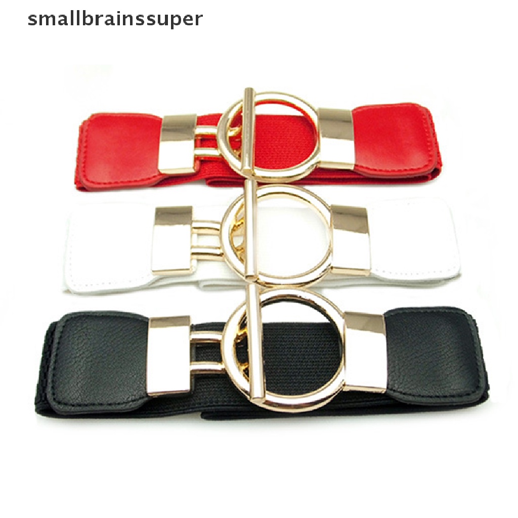 Thắt Lưng Bản Rộng Co Giãn Có Khóa Cài Dùng Mặc Đầm Thời Trang Cho Nữ