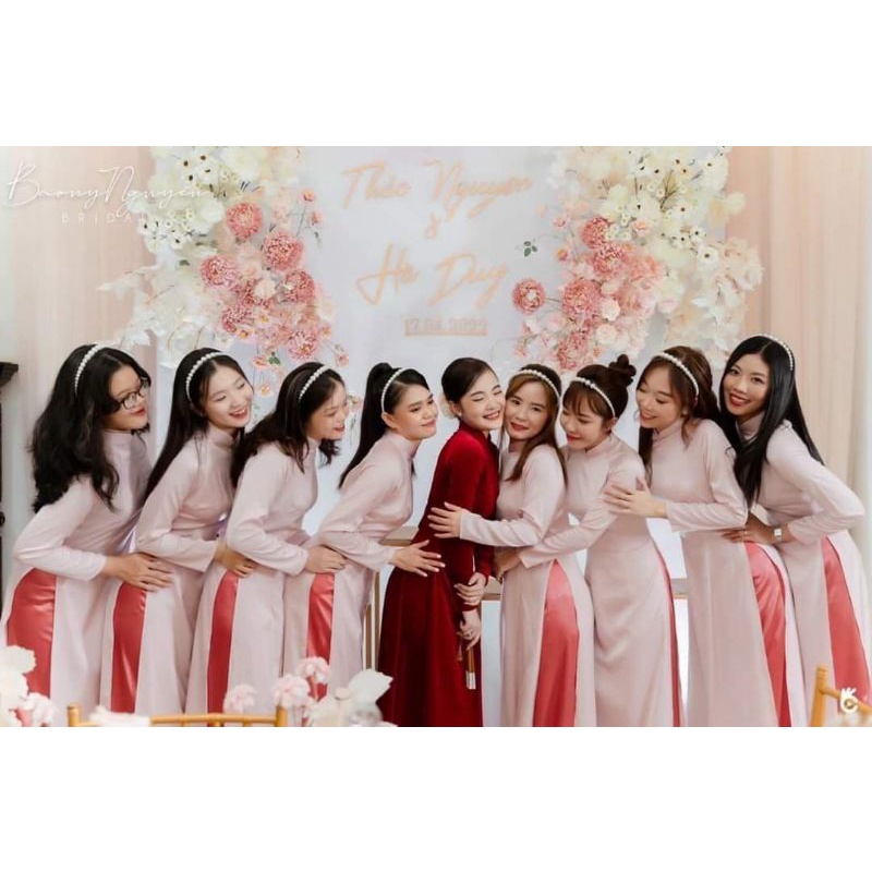 Cho thuê áo dài bưng quả giá 90k