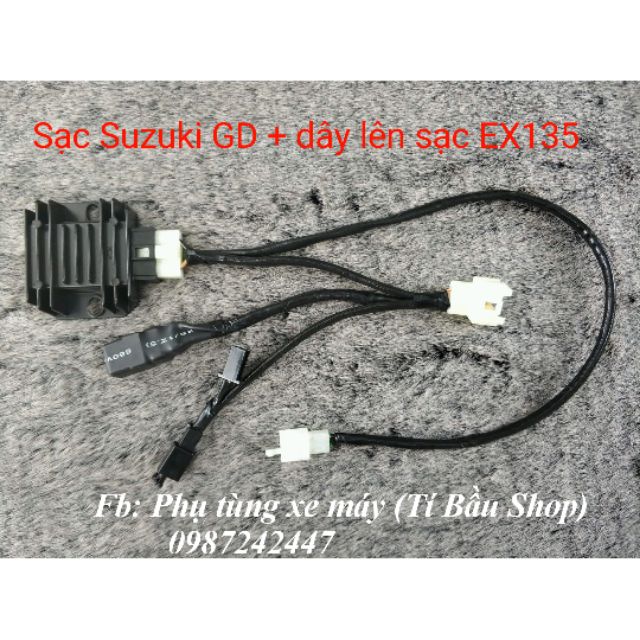 CỤC SẠC SUZUKI GD + BỘ DÂY LÊN SẠC CHO EX135