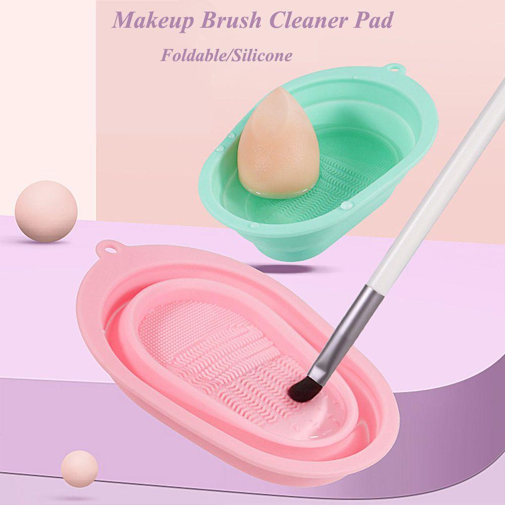 Miếng Silicone Vệ Sinh Cọ Trang Điểm Có Thể Gấp Gọn Tiện Lợi