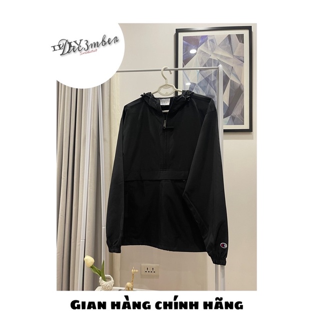 áo jacket champion chính hãng màu đen