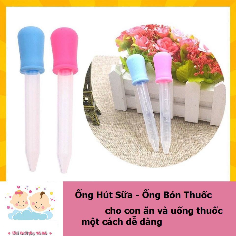 Ống hút sữa, bón thuốc loại tốt an toàn cho Bé