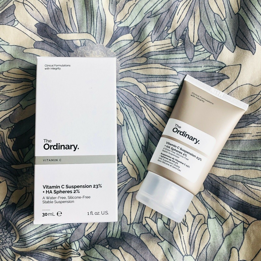 The Ordianary Vitamin C Suspension 23% + HA Spheres 2% kem dưỡng ẩm, sáng, mềm mượt 30ml
