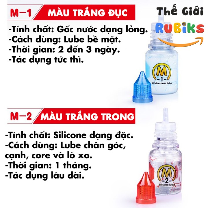 Silicone Lọ Dầu Bôi Trơn Rubik QiYi Lube M-1 / M-2 (5ml)