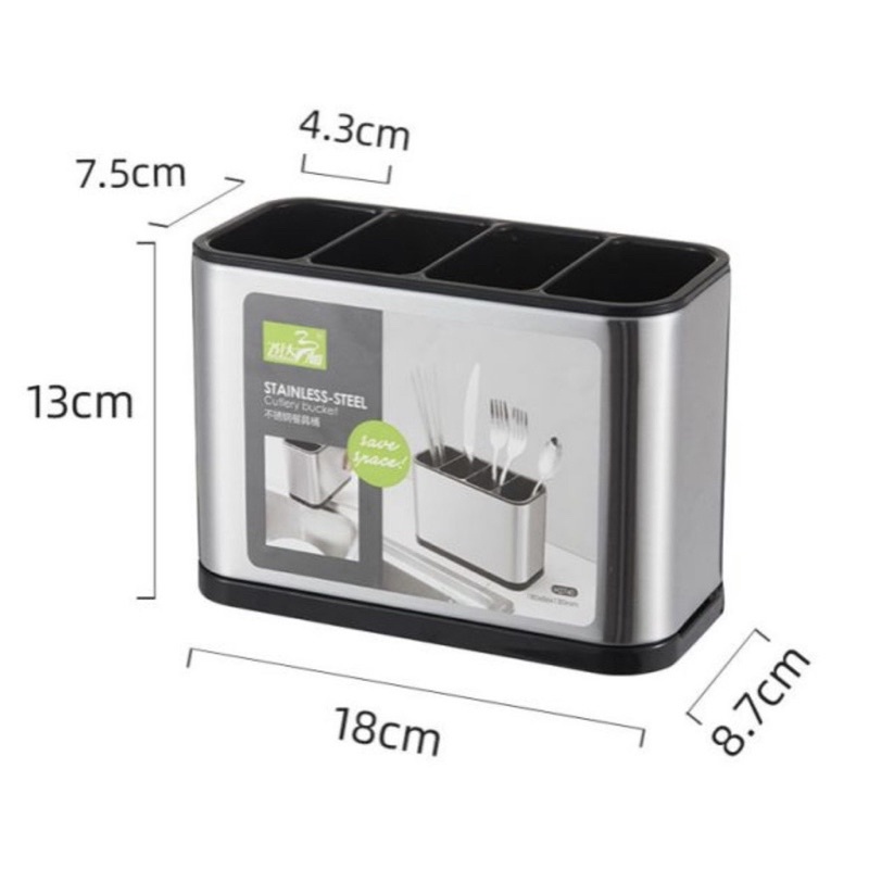 Ống cắm dao đũa 4 ngăn Inox cao cấp 2740