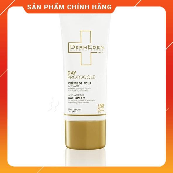 DermEden Kem chống lão hóa & làm mờ đốm nâu ban ngày Anti Age Day Cream Dry Skin SPF50+ 50ml