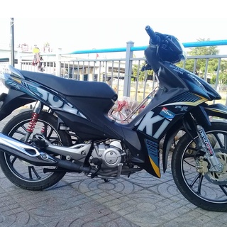 Tem rời suzuki axelo rr 125 dán xe đen - tem chuẩn hình