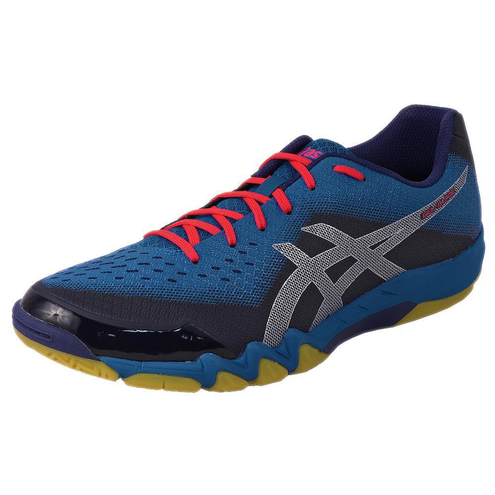 Giày Bóng Bàn Asics Gel 6 - Xanh Đỏ ( Tặng Vớ Khi Mua )