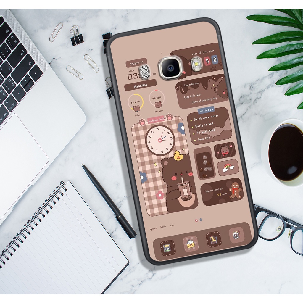 ỐP LƯNG SAMSUNG , IN HÌNH GẤU NÂU CHOCOLATE ĐÁNG YÊU.