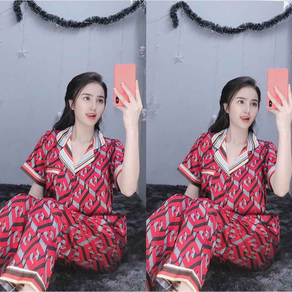 Đồ bộ giá rẻ 🔥FREESHIP🔥 Đồ bộ lụa satin Fen-di | BigBuy360 - bigbuy360.vn